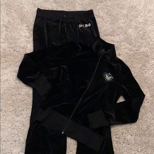 BCBG Velour Jumpsuit